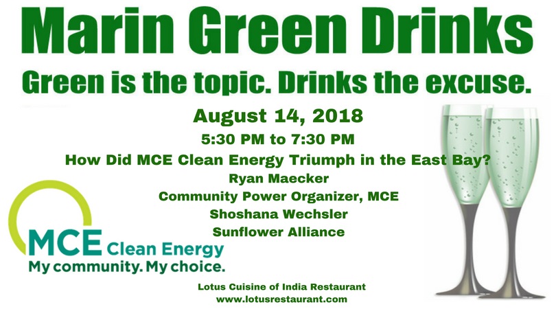 August 14 Marin Green Drinks
