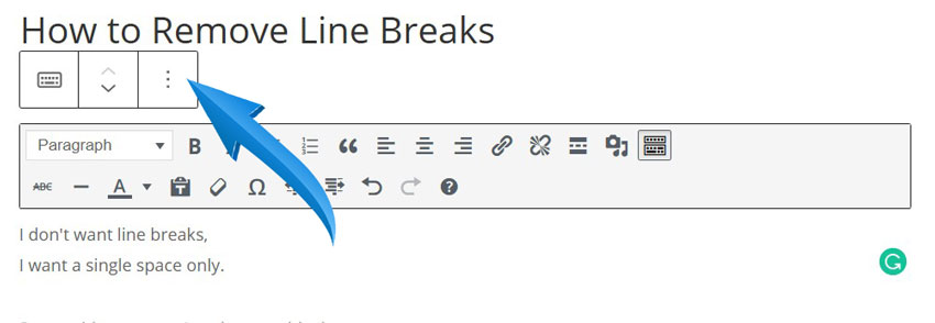 Kahl Consultants Gutenberg Editor Line Break
