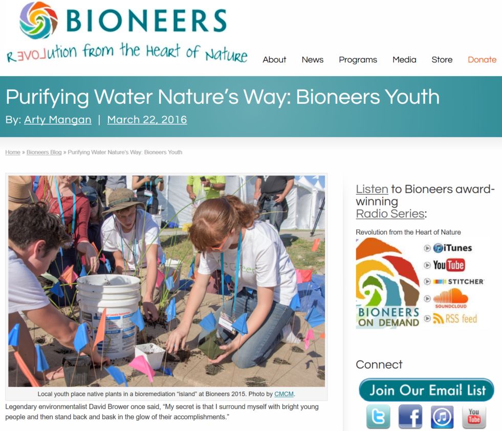 bioneers youth article