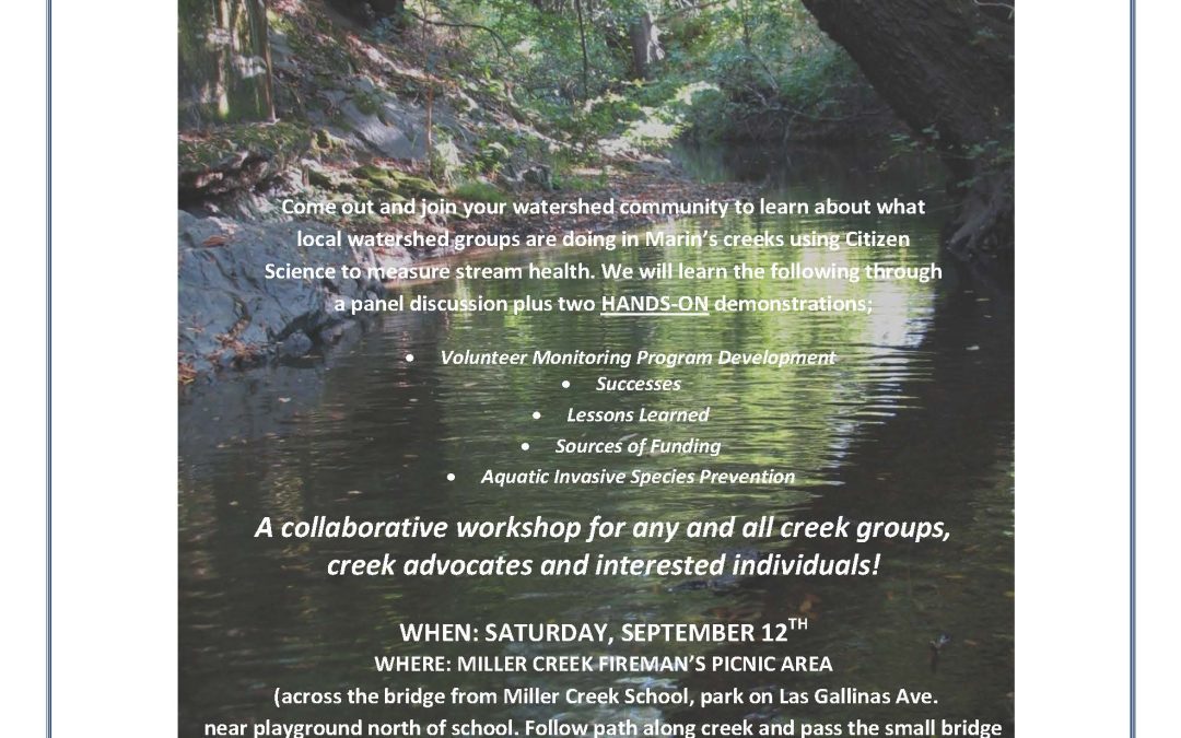 Watershed Forum Creek Monitoring Workshop