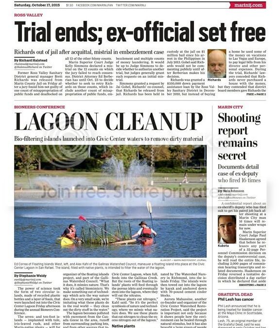 Kahl Consultants owner makes front page news in Marin Independent Journal with volunteer project