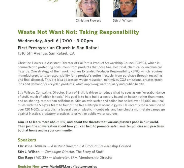 Waste Not Want Not: Taking responsibility