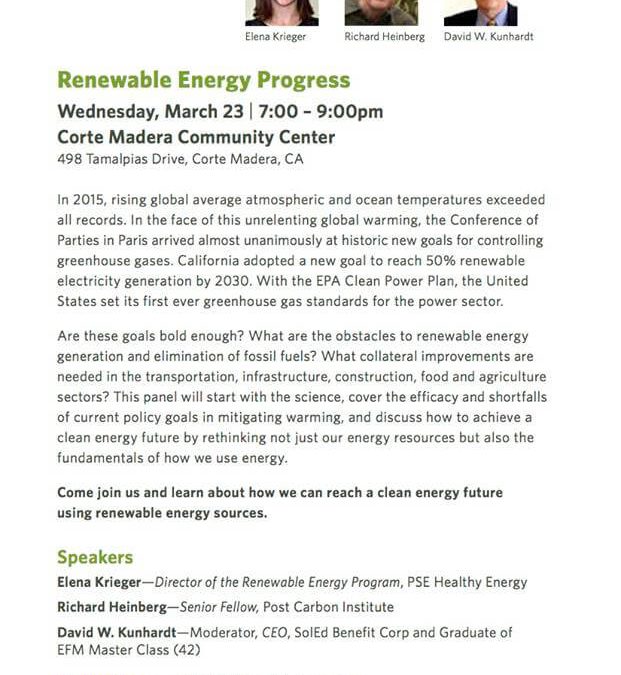 Renewable Energy Progress