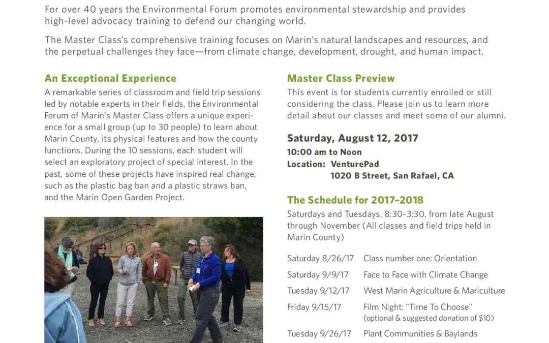 Environmental Forum Master Class 44