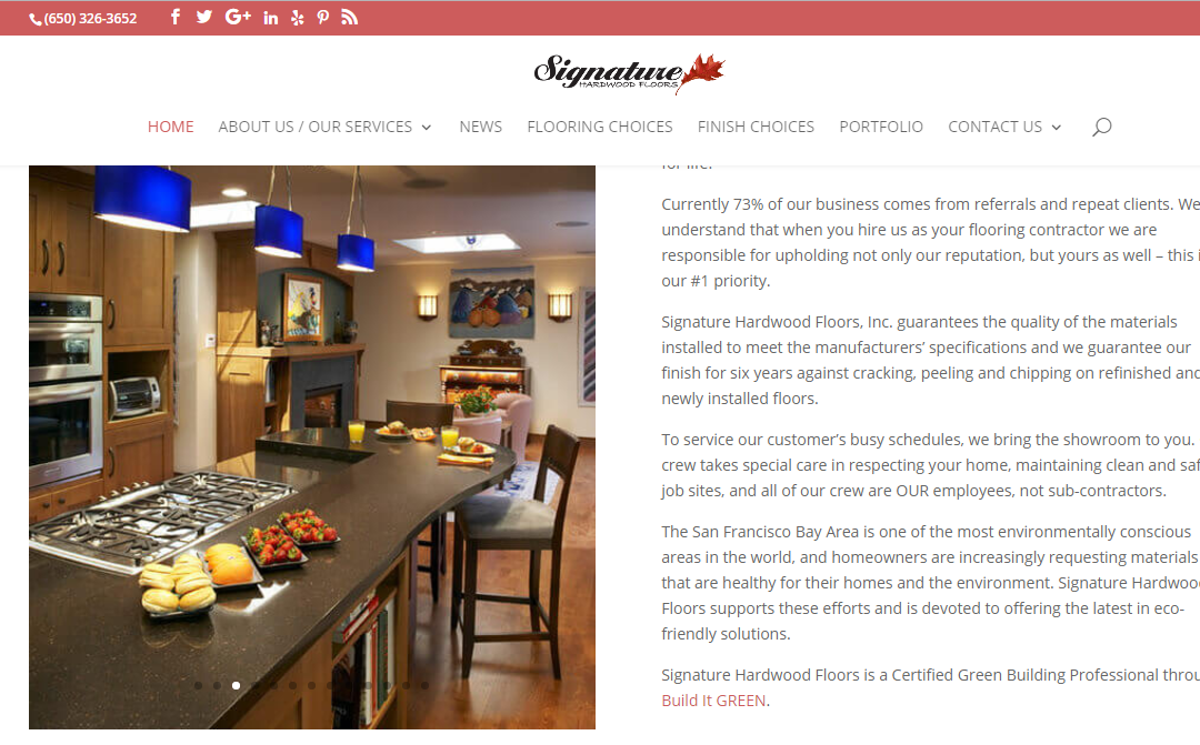 Kahl Consultants Completes Website Upgrade For Signature Hardwood Floors